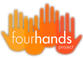 logo fourhandsproject, Musical Creations for Films, Advertisement and Documentaries